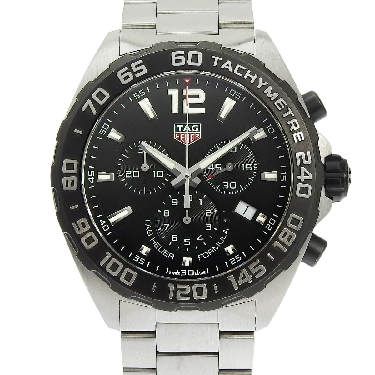 CAZ1010.BA0842 一级方程式计时码表 不锈钢 石英 黑色