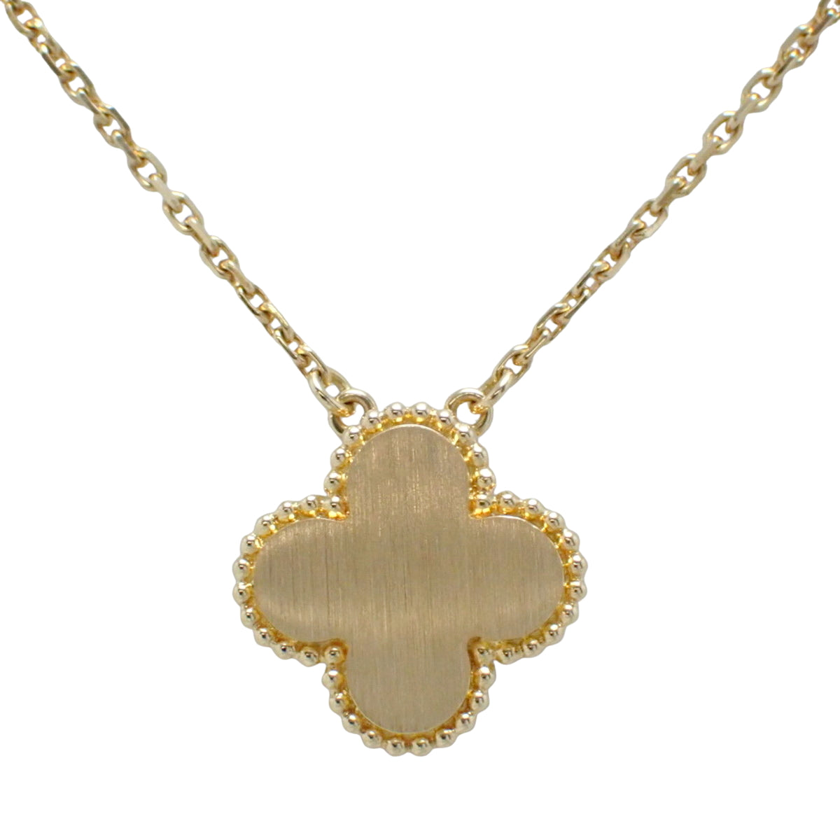 Vintage Alhambra Pendant with Malachite and Diamonds in 18K Yellow Gold (2013 Holiday Edition)