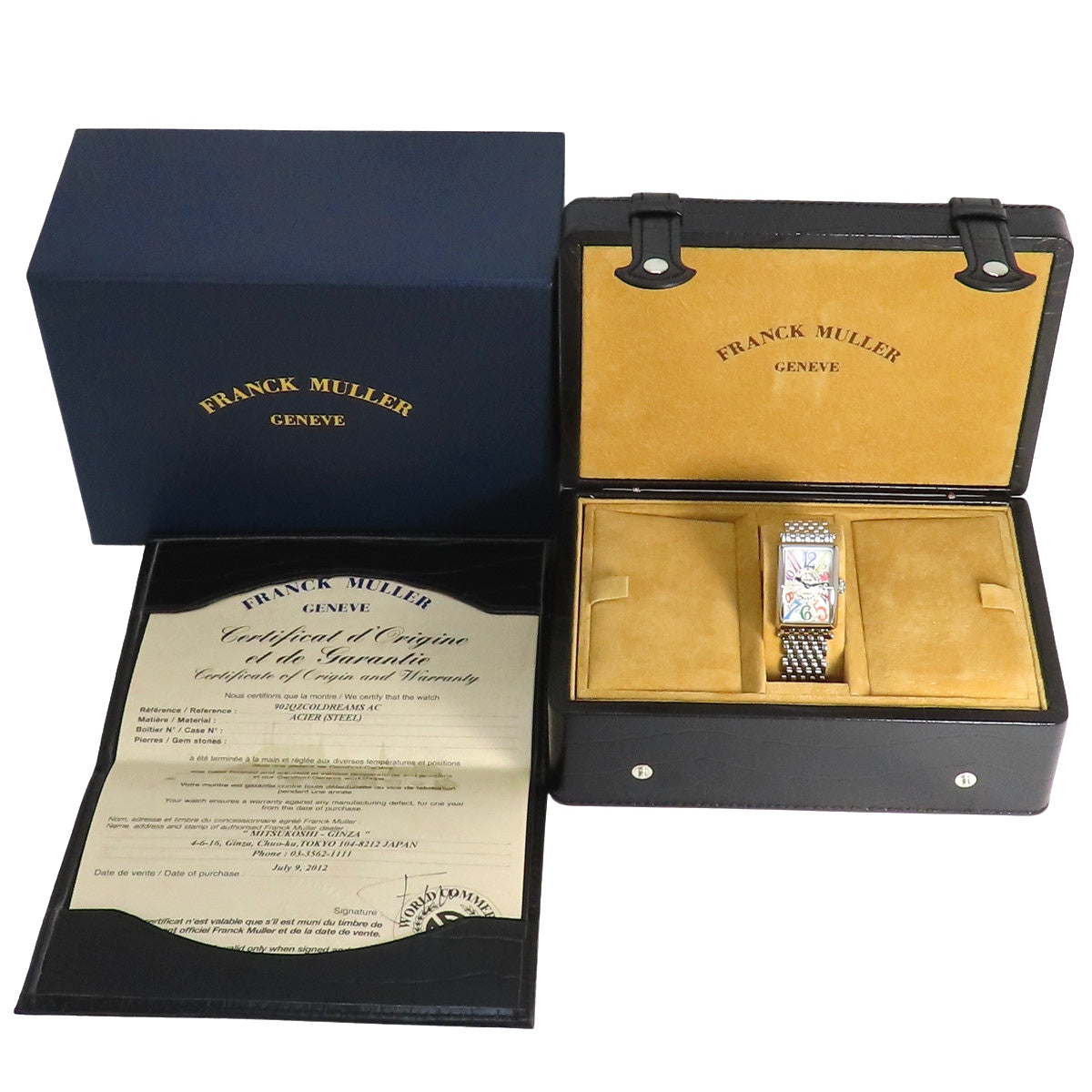 朗格岛 彩色梦幻 902QZ COLOR DREAMS SS 石英表 2012年7月购入 银色