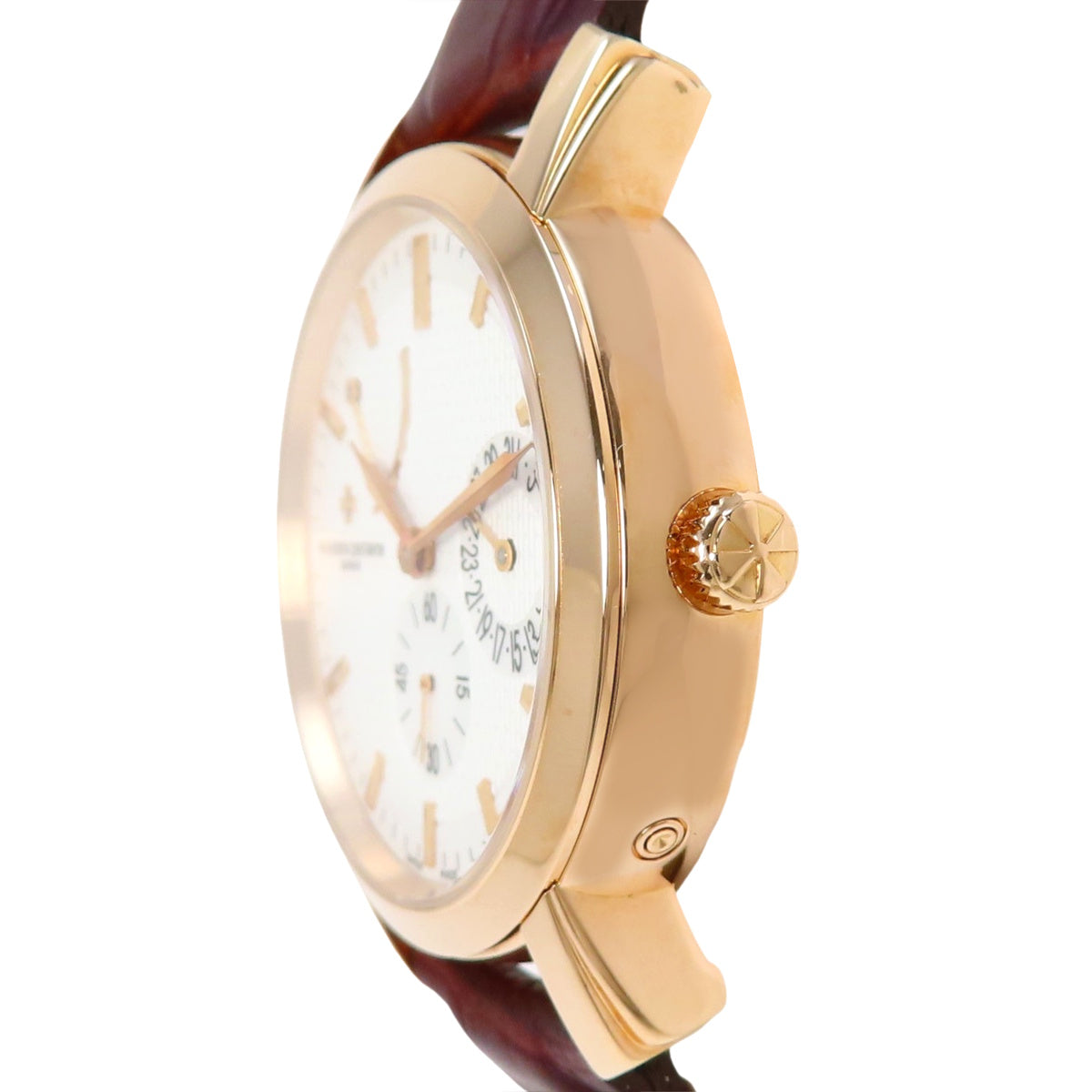 マルタ パワーリザーブ デイト 83060/000R-9288 PG/革 シルバー 手巻き