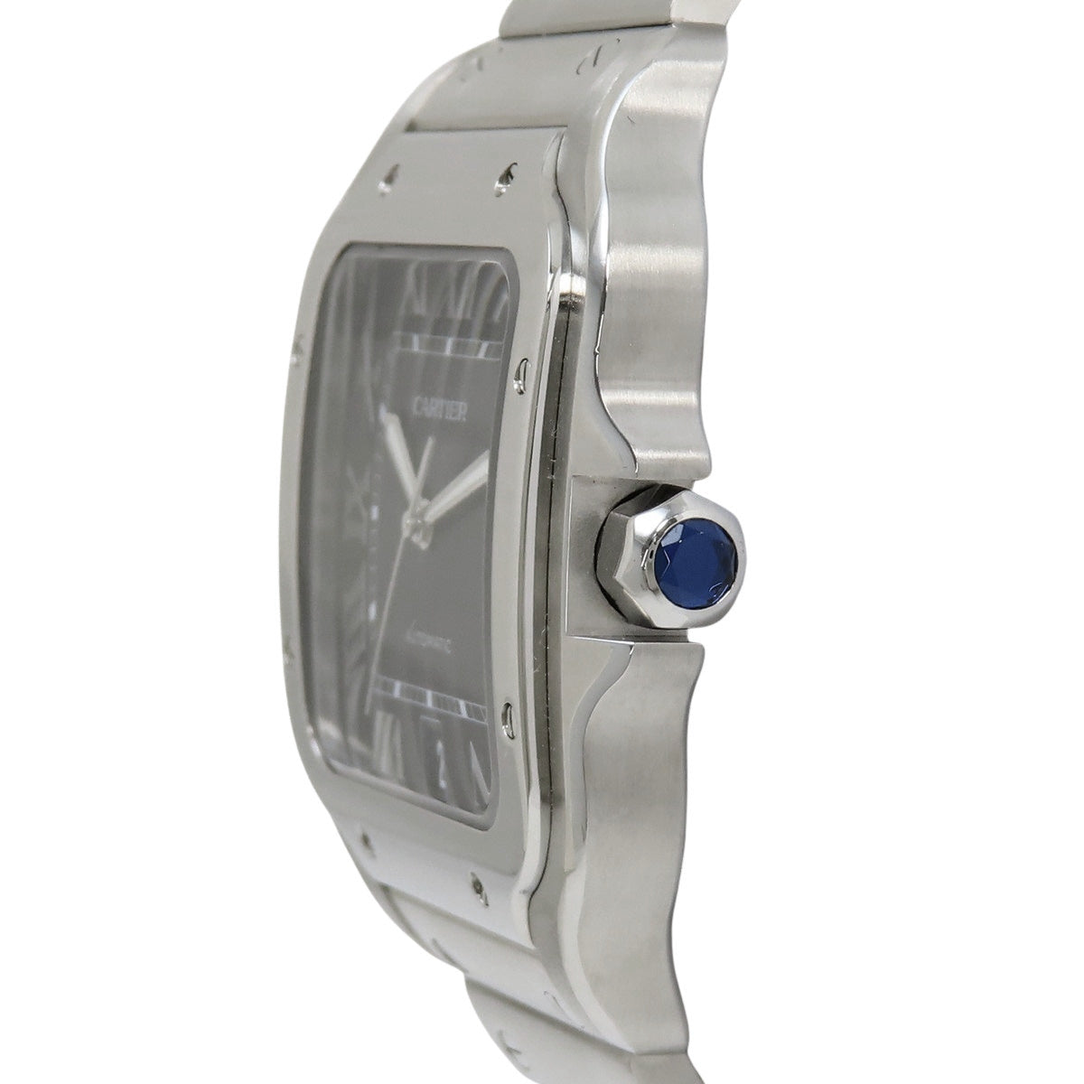 Santos de Cartier LM WSSA0030 Stainless Steel Automatic Watch, Blue, Purchased in April 2022