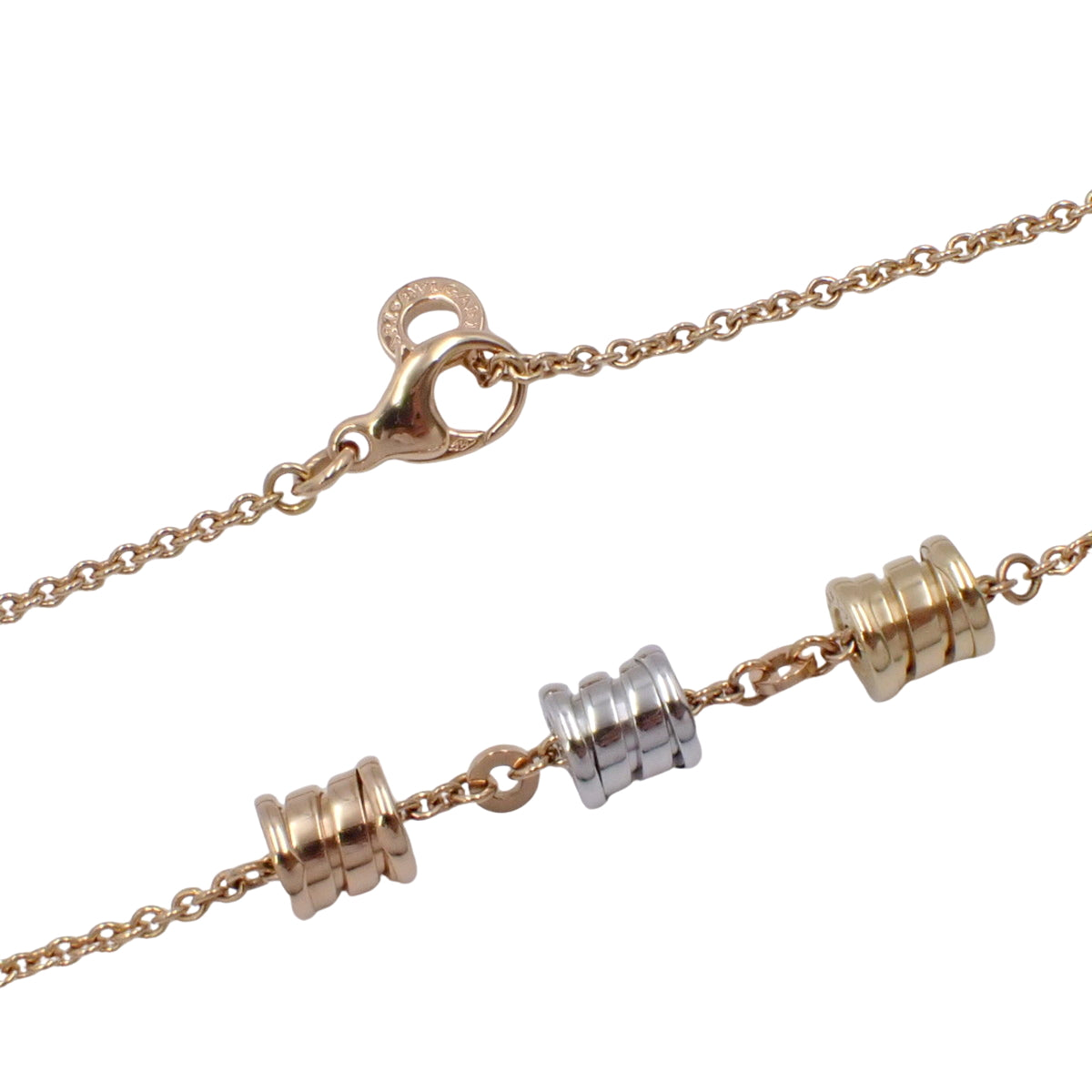 B-zero1 Element Sautoir Necklace in 18K Yellow Gold (YG), 18K Pink Gold (PG), and 18K White Gold (WG)