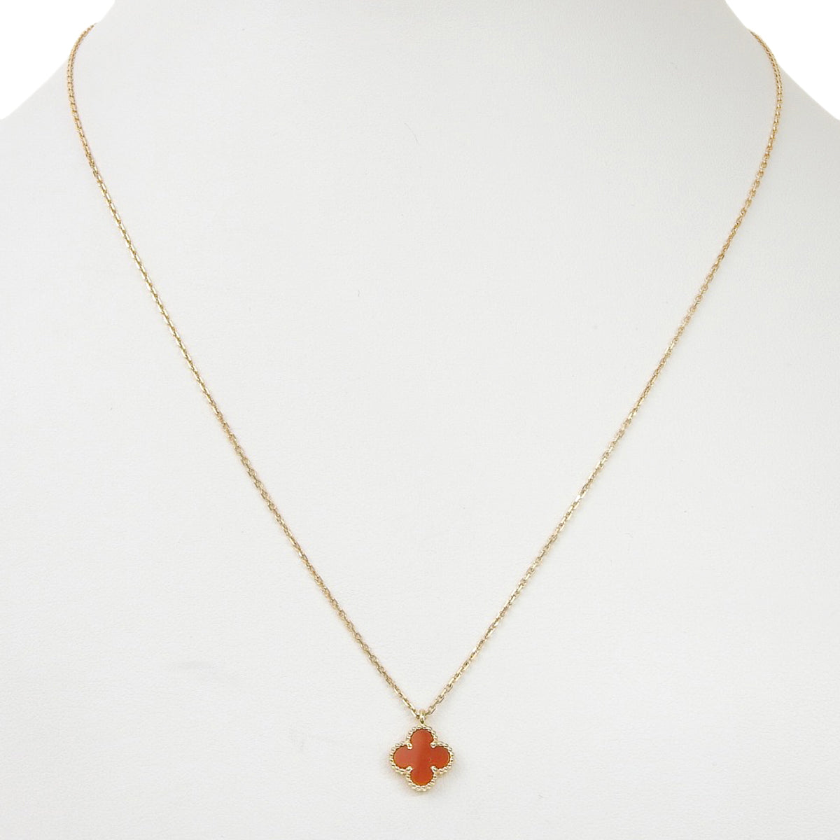 スイートアルハンブラ ペンダント カーネリアン ピンクゴールド K18PG