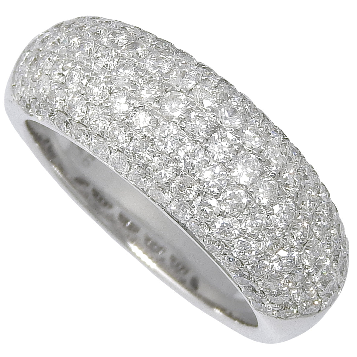 ハーフエタニティ リング D1.46 K18WG 7.2g