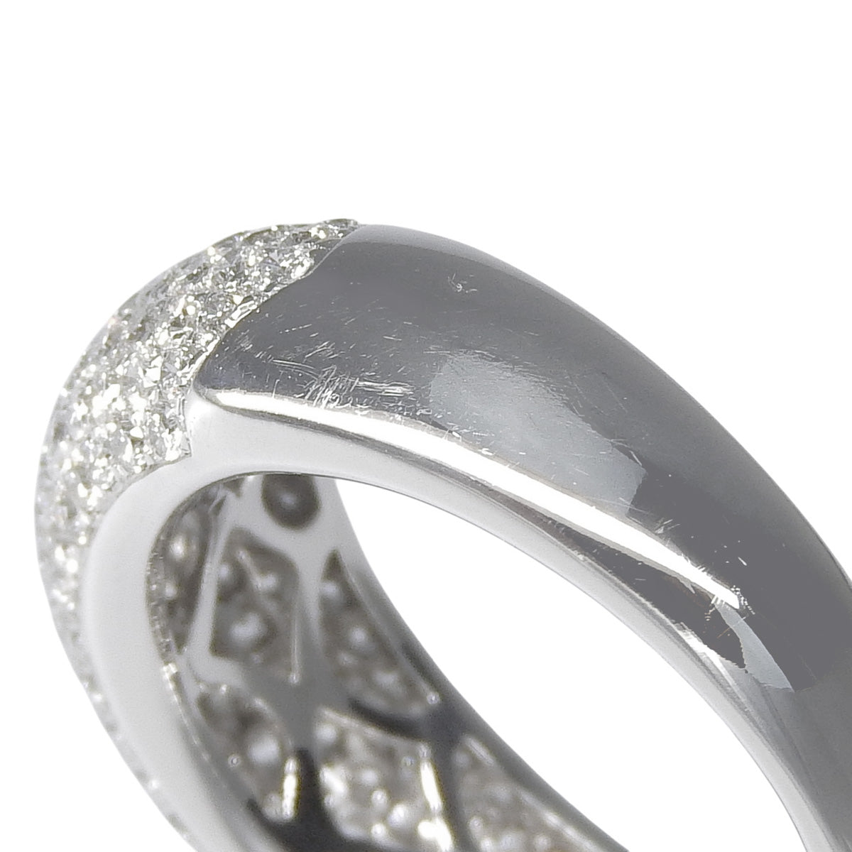 ハーフエタニティ リング D1.46 K18WG 7.2g