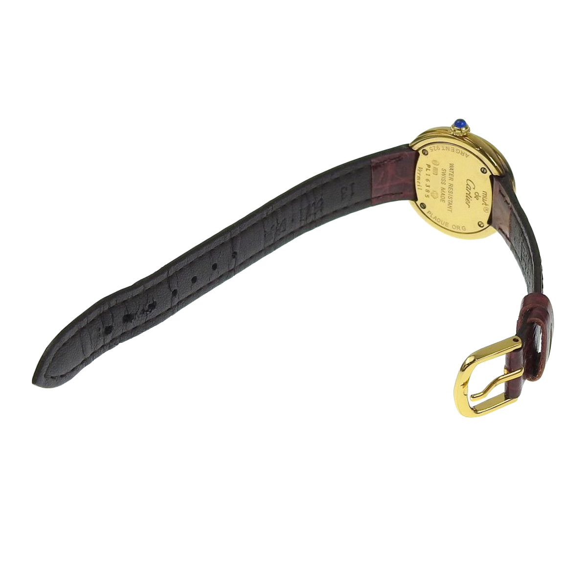 Must Trinity Vermeil W1010744 GP 白色石英女士腕表