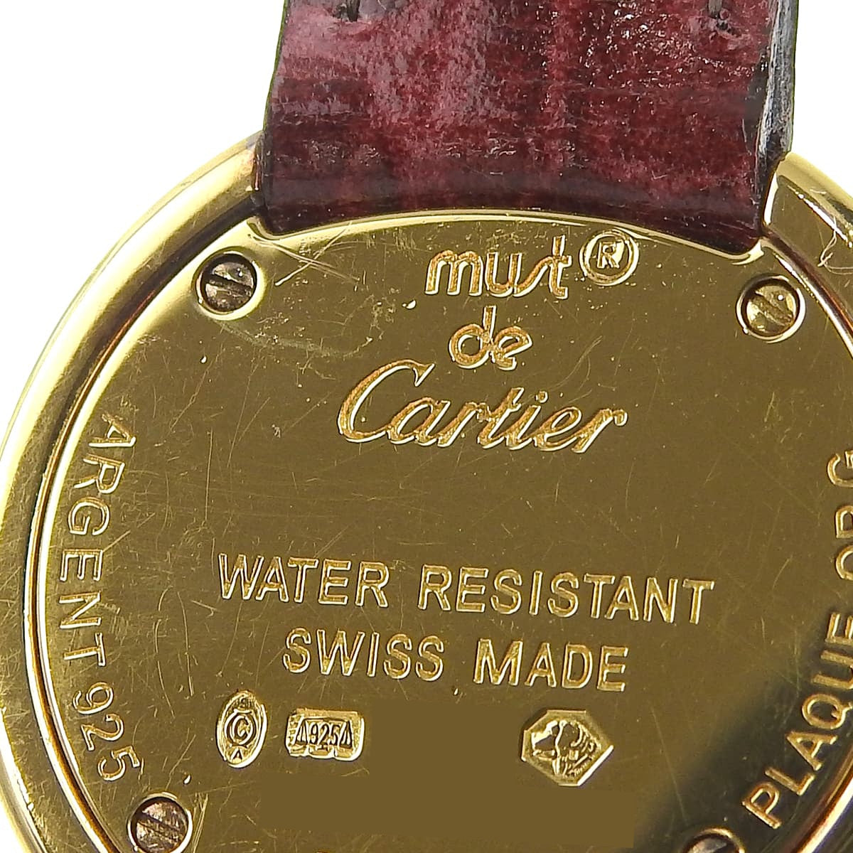 Must Trinity Vermeil W1010744 GP 白色石英女士腕表