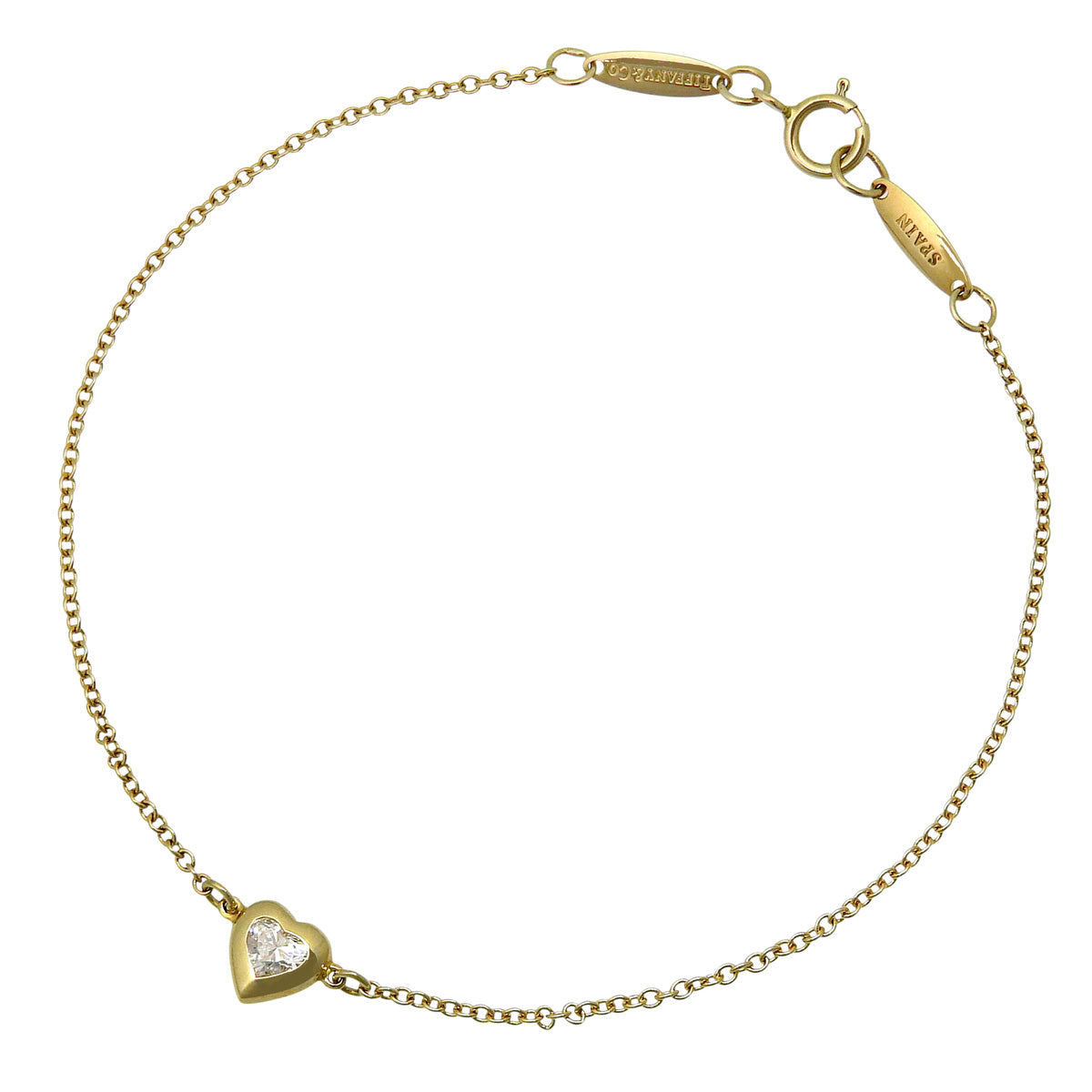 By the Yard Bracelet, Heart-Shape Diamond, 18K Yellow Gold (YG)