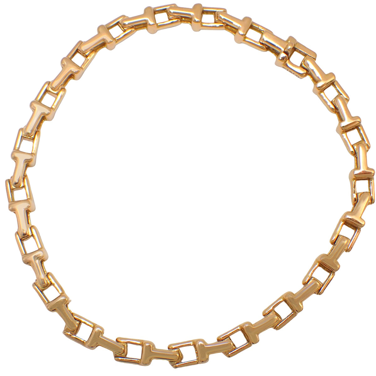 玫瑰金K18PG窄链手链