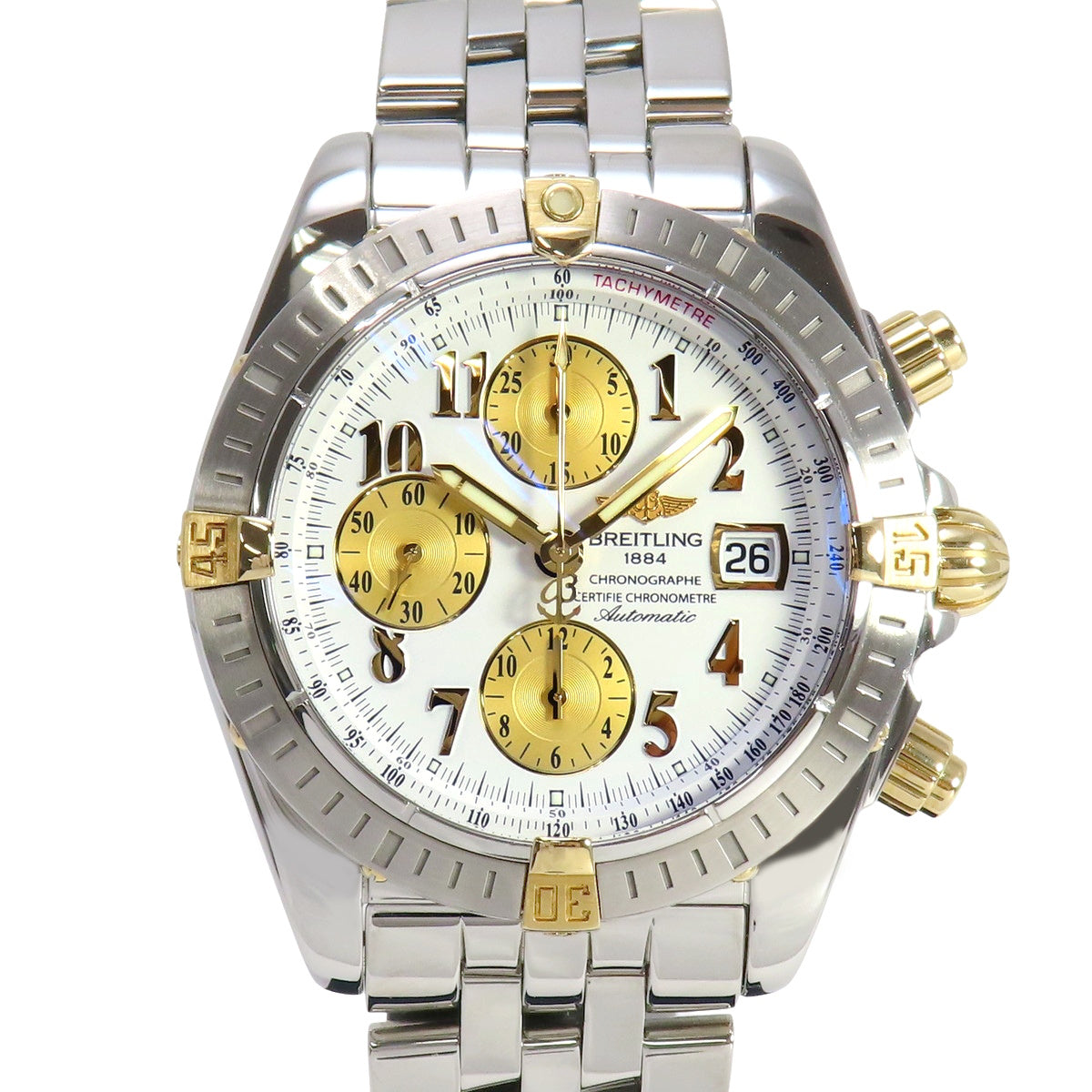 Chronomat Evolution B13356 YG/SS Automatic White Two-Tone
