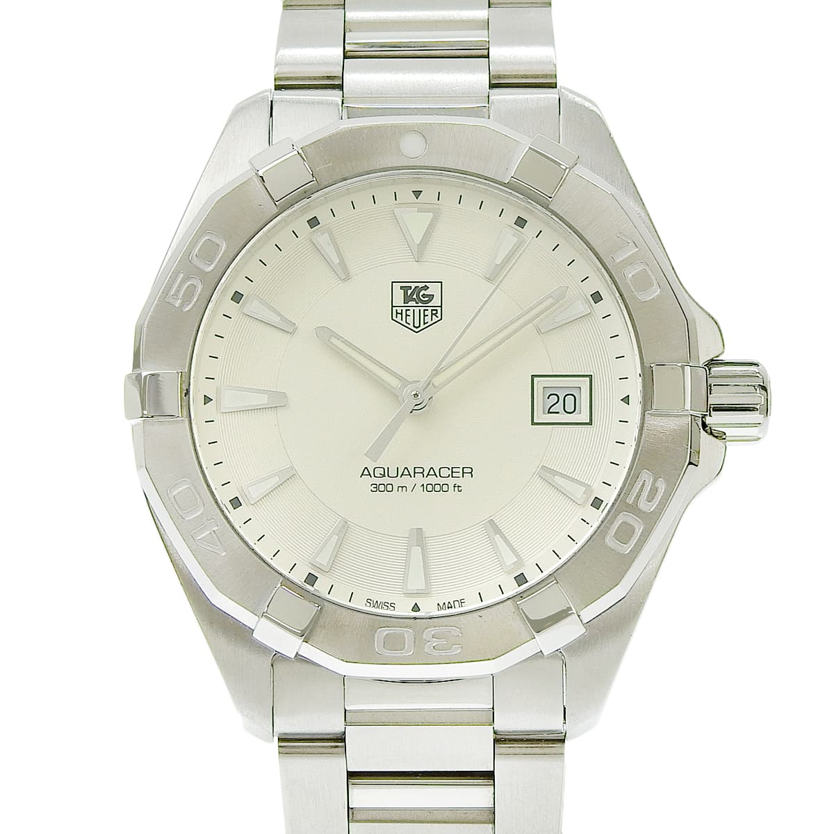 アクアレーサー WAY1111.BA0910 SS ホワイト クオーツ メンズ