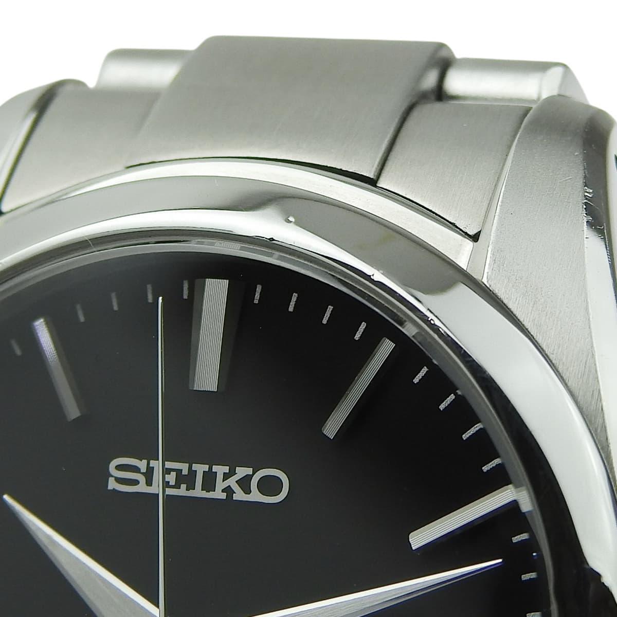 ヘリテージコレクション デイト クオーツ SBGX061 SS ブラック クオーツ メンズ