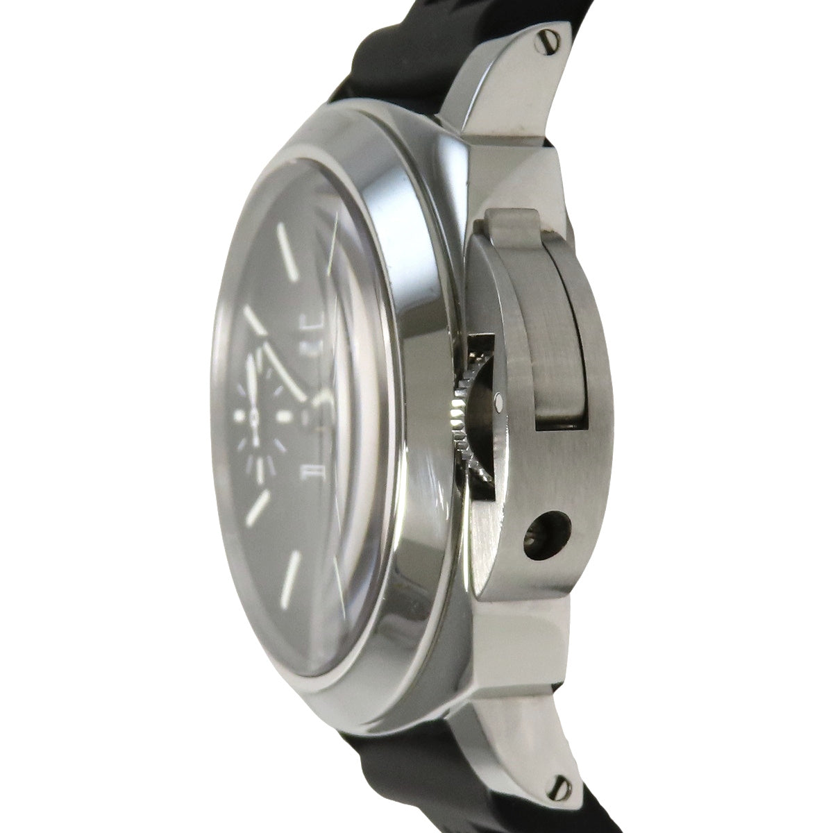 PAM0005 Luminor Marina Logo 不锈钢/橡胶表带 自动上链 黑色