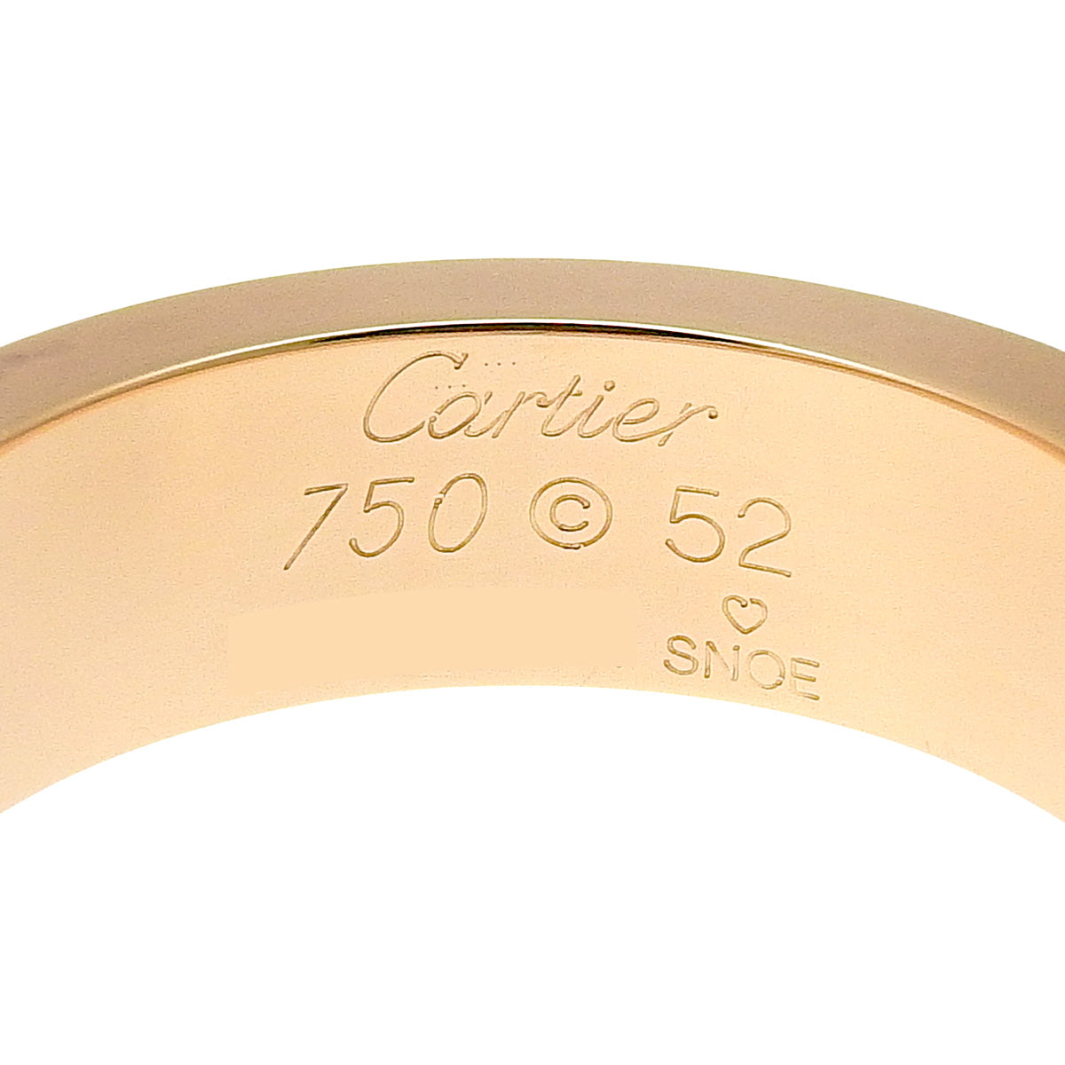 LOVE戒指，粉色蓝宝石，18K玫瑰金