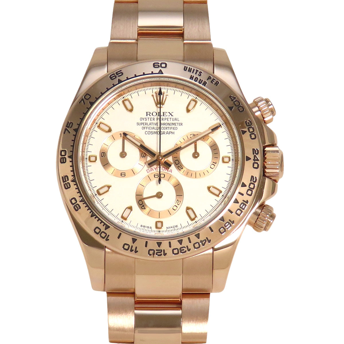 116505 Daytona PG, random serial number, automatic winding, ivory dial.