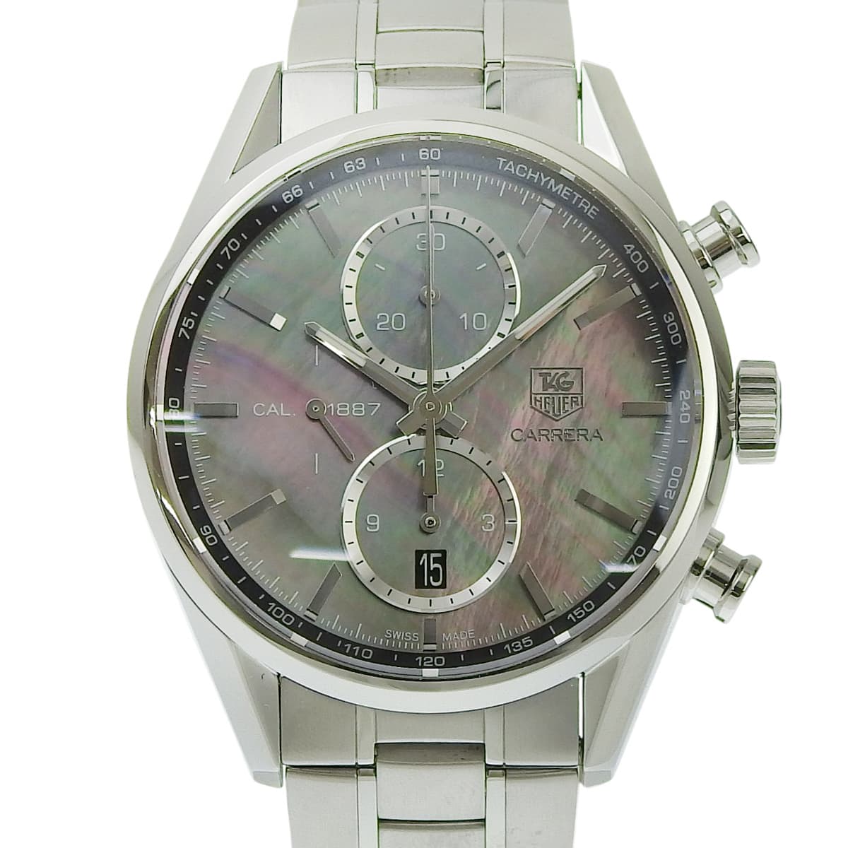 カレラ クロノグラフ 日本限定 CAR211D.BA0724 SS シェル文字盤 ブラック 自動巻き メンズ