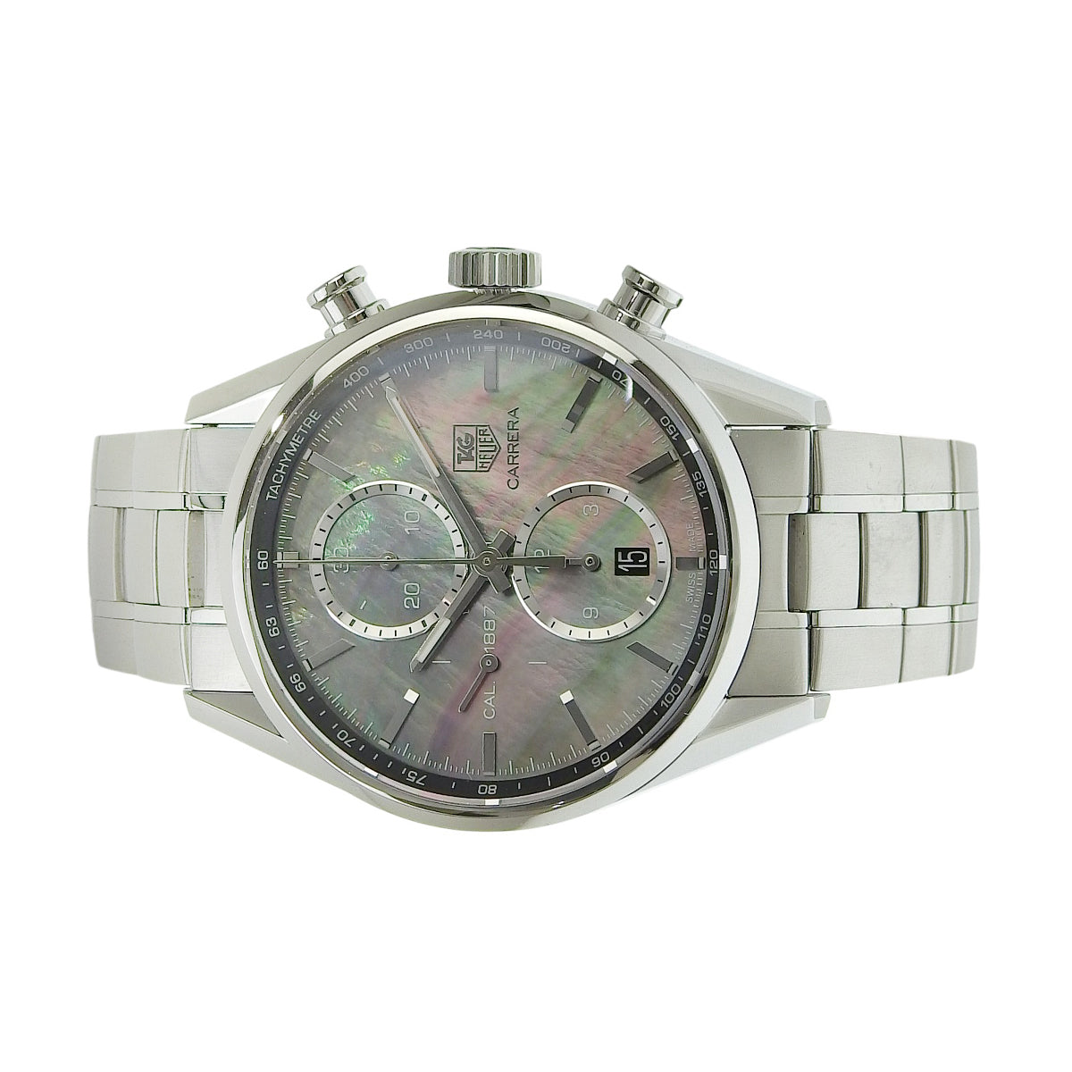 カレラ クロノグラフ 日本限定 CAR211D.BA0724 SS シェル文字盤 ブラック 自動巻き メンズ