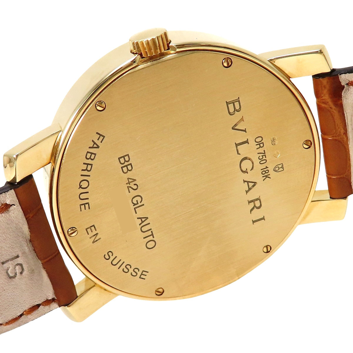 宝格丽（Bulgari）Bulgari Bulgari BB42GL AUTO YG/皮革 银色 自动腕表