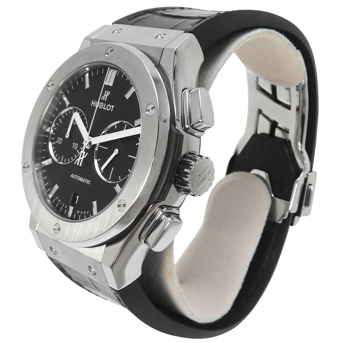 521.NX.1171.LR クラシックフュージョン クロノグラフ チタン/アリゲーター 自動巻き ブラック