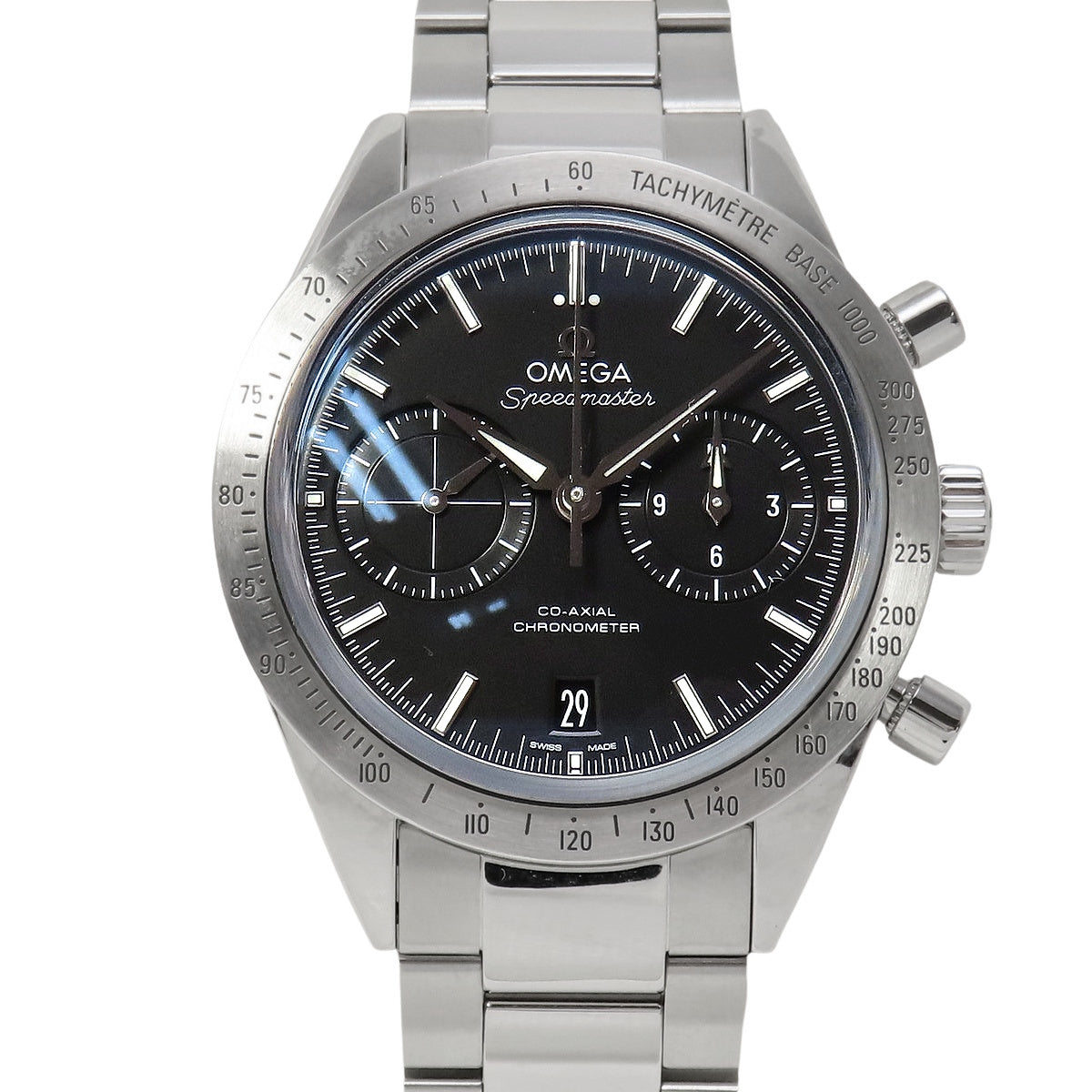 スピードマスター'57 331.10.42.51.01.001 SS ブラック 自動巻き メンズ