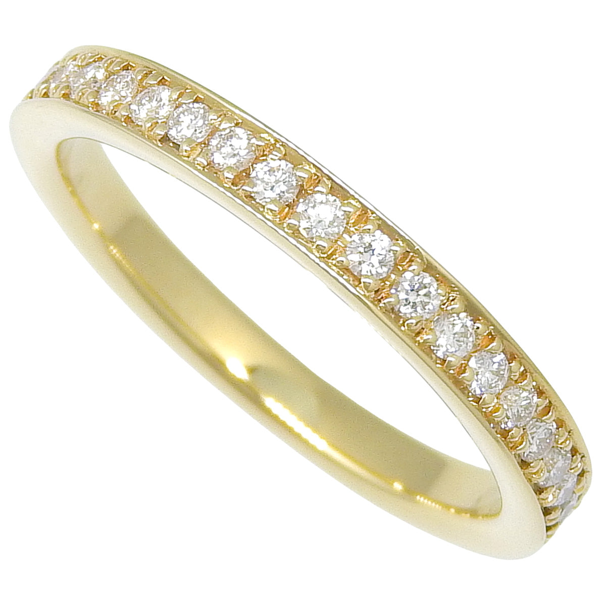 ハーフエタニティ リング D0.23 イエローゴールド K18YG 3.1g