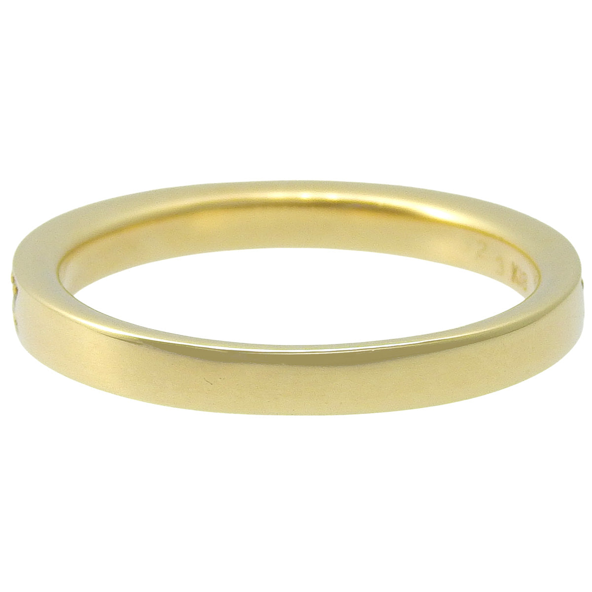 ハーフエタニティ リング D0.23 イエローゴールド K18YG 3.1g