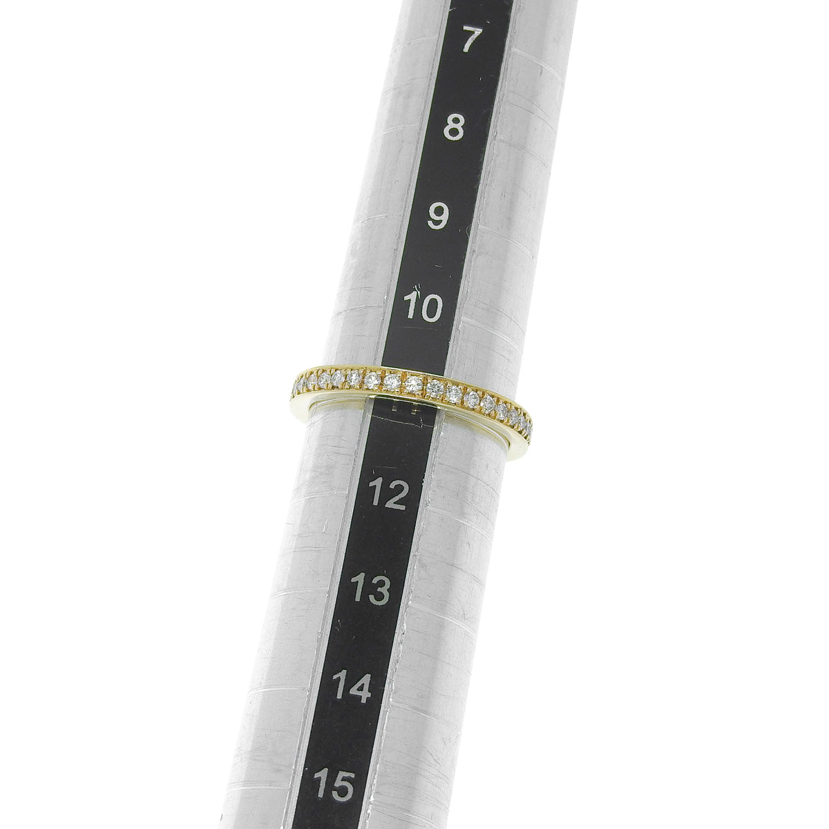 ハーフエタニティ リング D0.23 イエローゴールド K18YG 3.1g