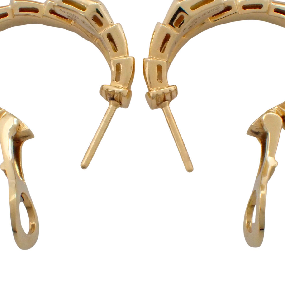 Serpenti Viper Earrings in 18K Yellow Gold