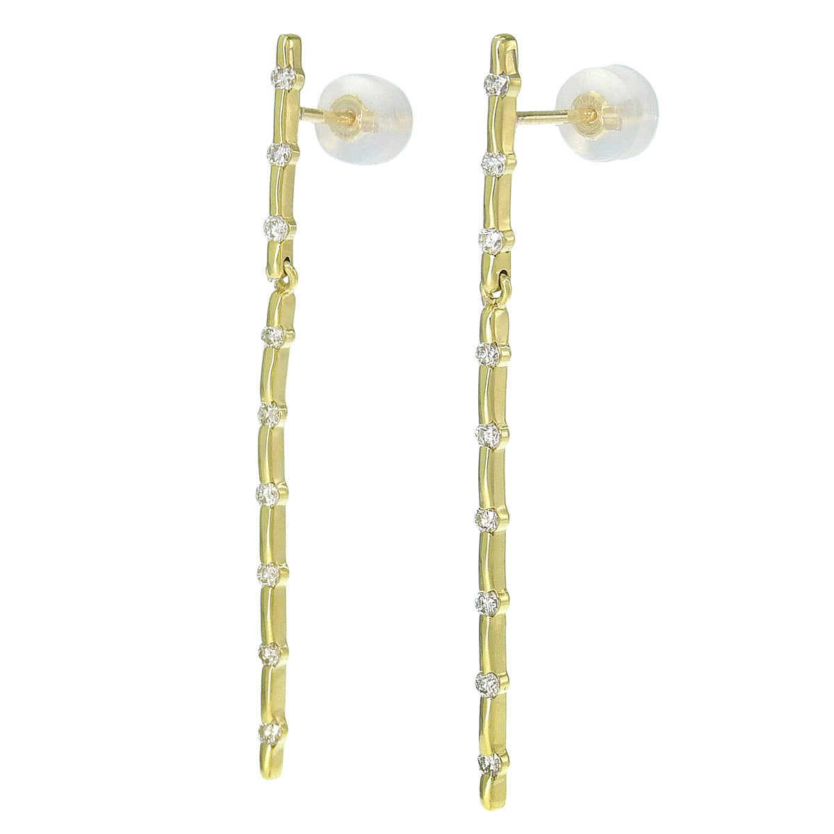 钻石耳环 D0.15/0.15 18K黄金 2.2克 配饰珠宝