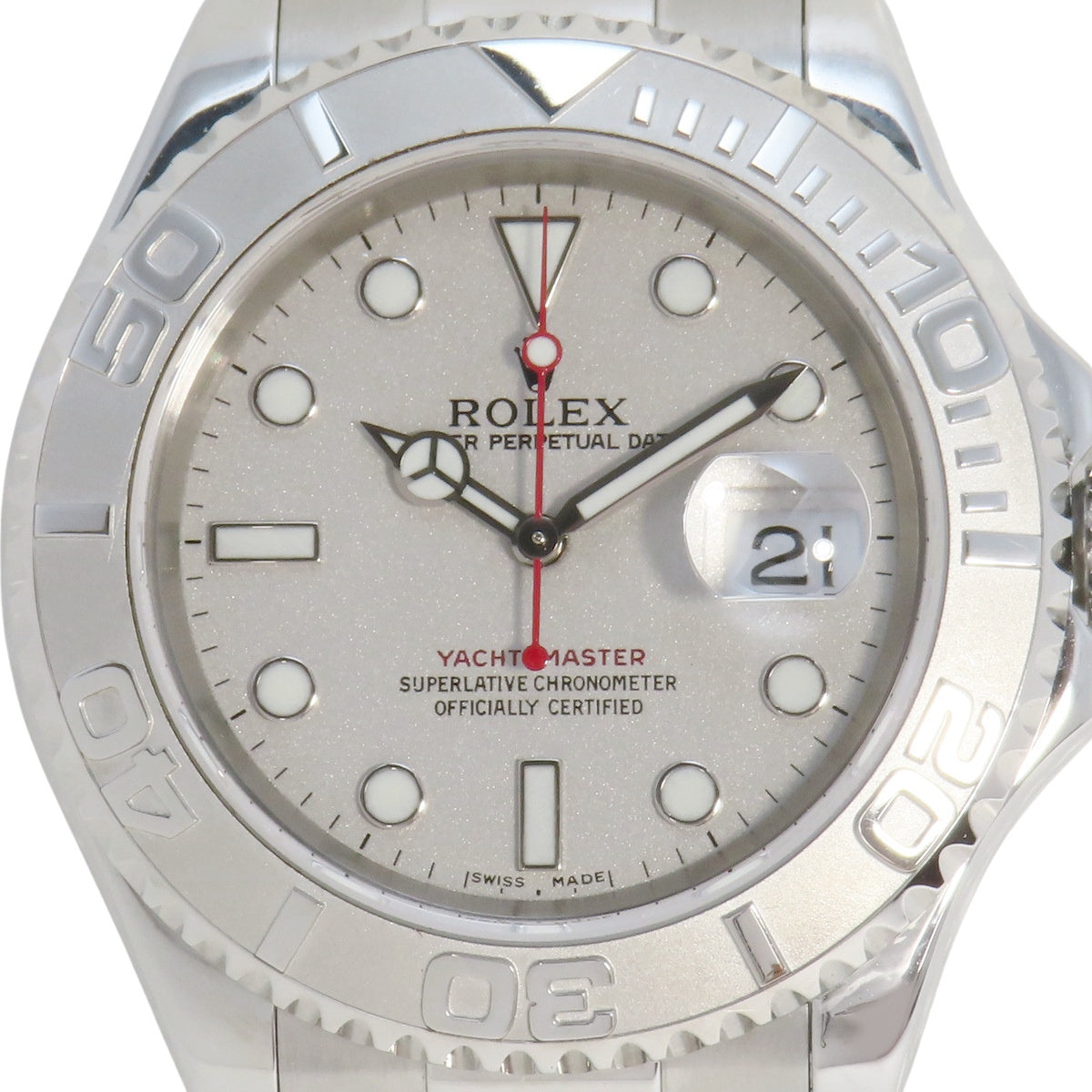 ヨットマスター 16622 PT/SS P番 シルバー 自動巻き