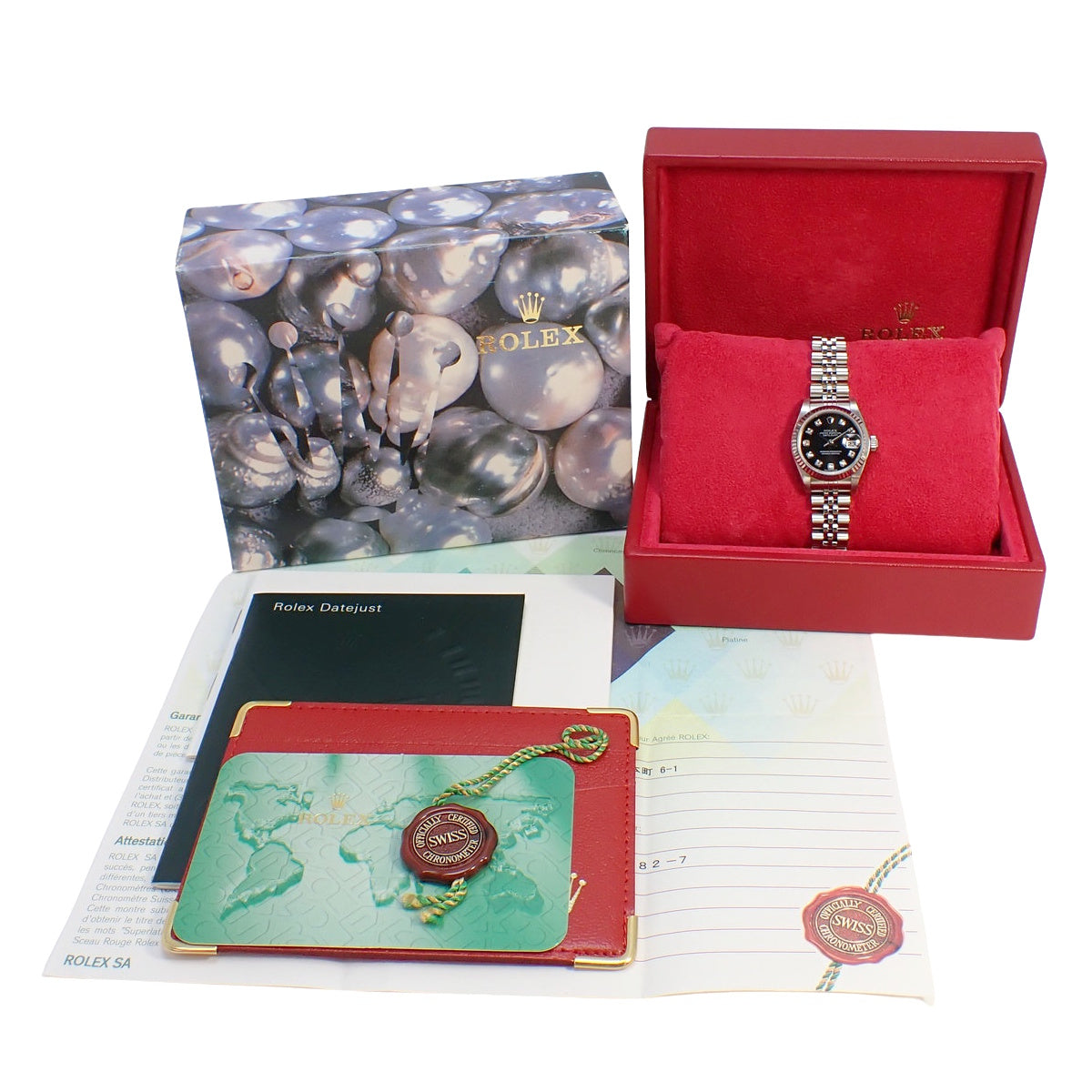 Datejust 79174G 白金/精钢款，F编号，黑色表盘，10PD刻度，自动上链，女士腕表