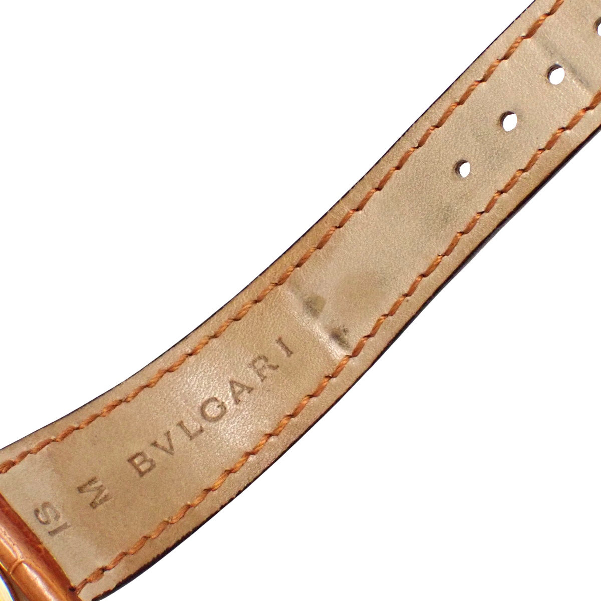 ブルガリ・ブルガリ BB33GL YG/革 シェル文字盤 ホワイトシェル12PD 自動巻き レディース