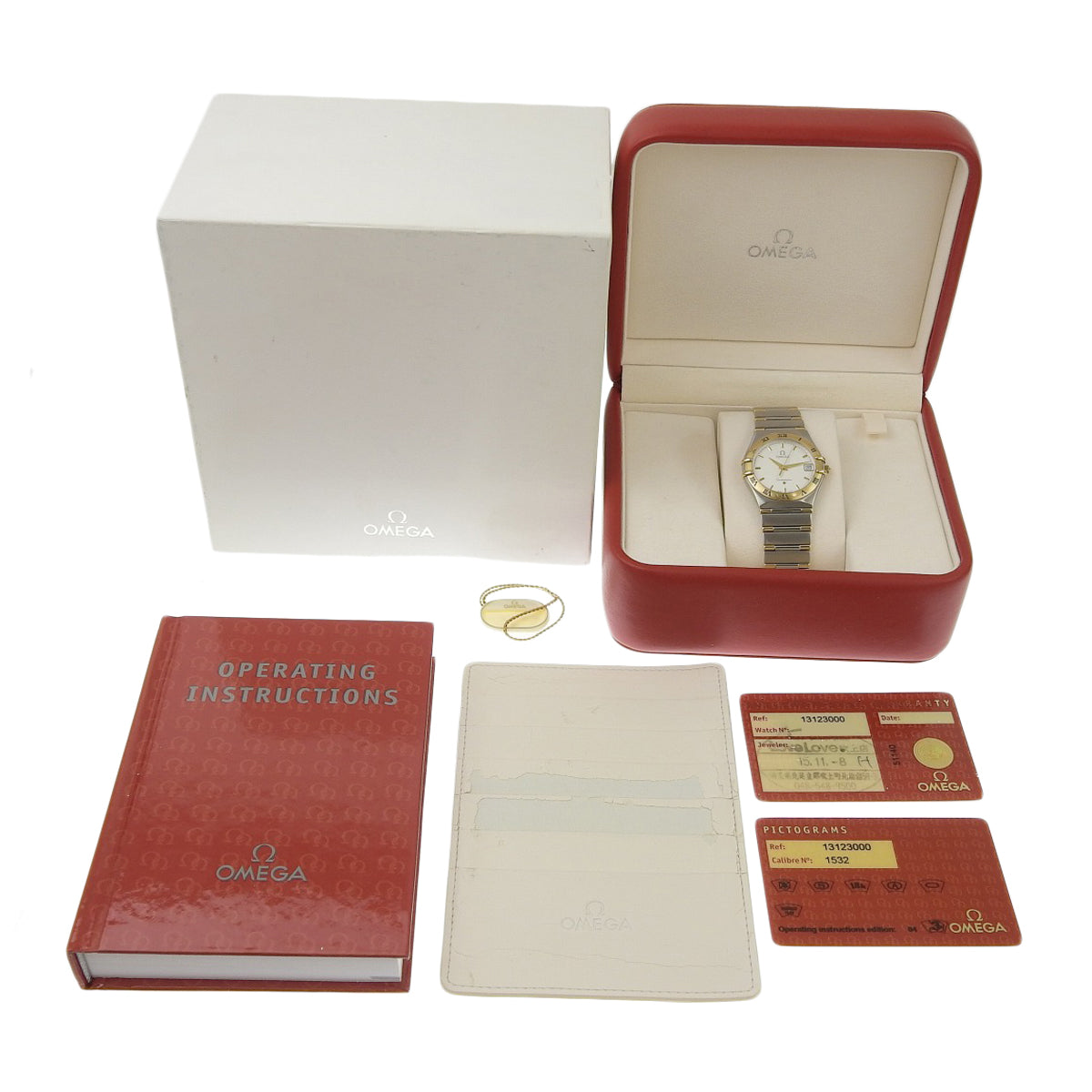 コンステレーション 1312.30 YG/SS ホワイト クオーツ メンズ