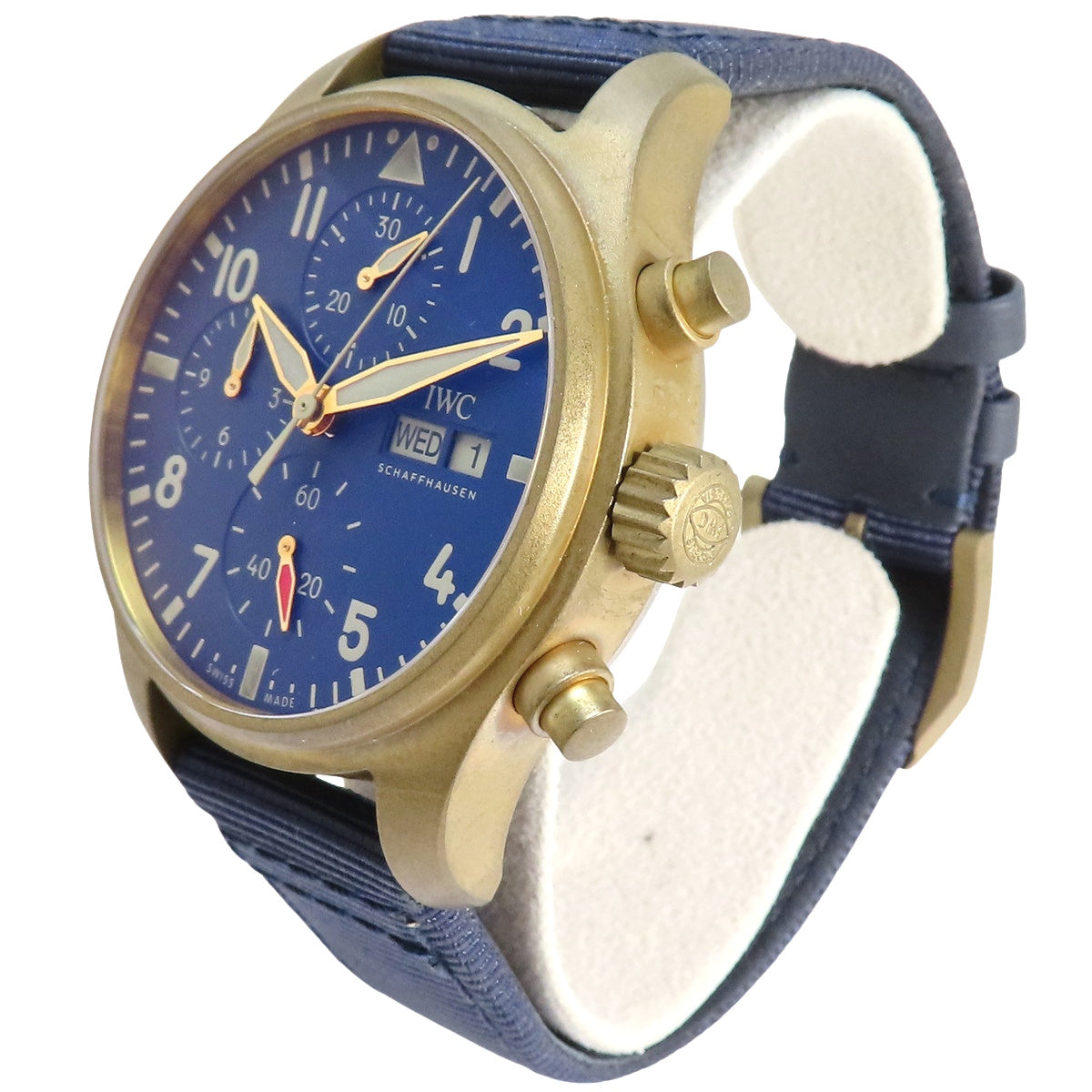 パイロット・ウォッチ・クロノグラフ IW388109 ブロンズ/クロス 自動巻き ネイビー