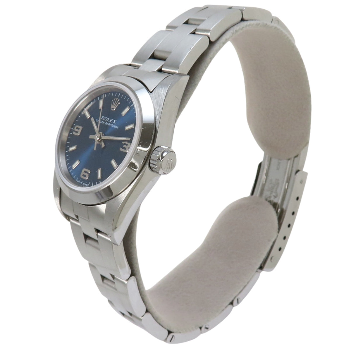 76080 蚝式恒动型 不锈钢 K字头 自动上链 藏青色