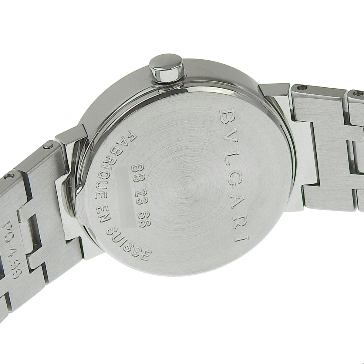 ブルガリブルガリ BB23SS SS ブラック クオーツ レディース