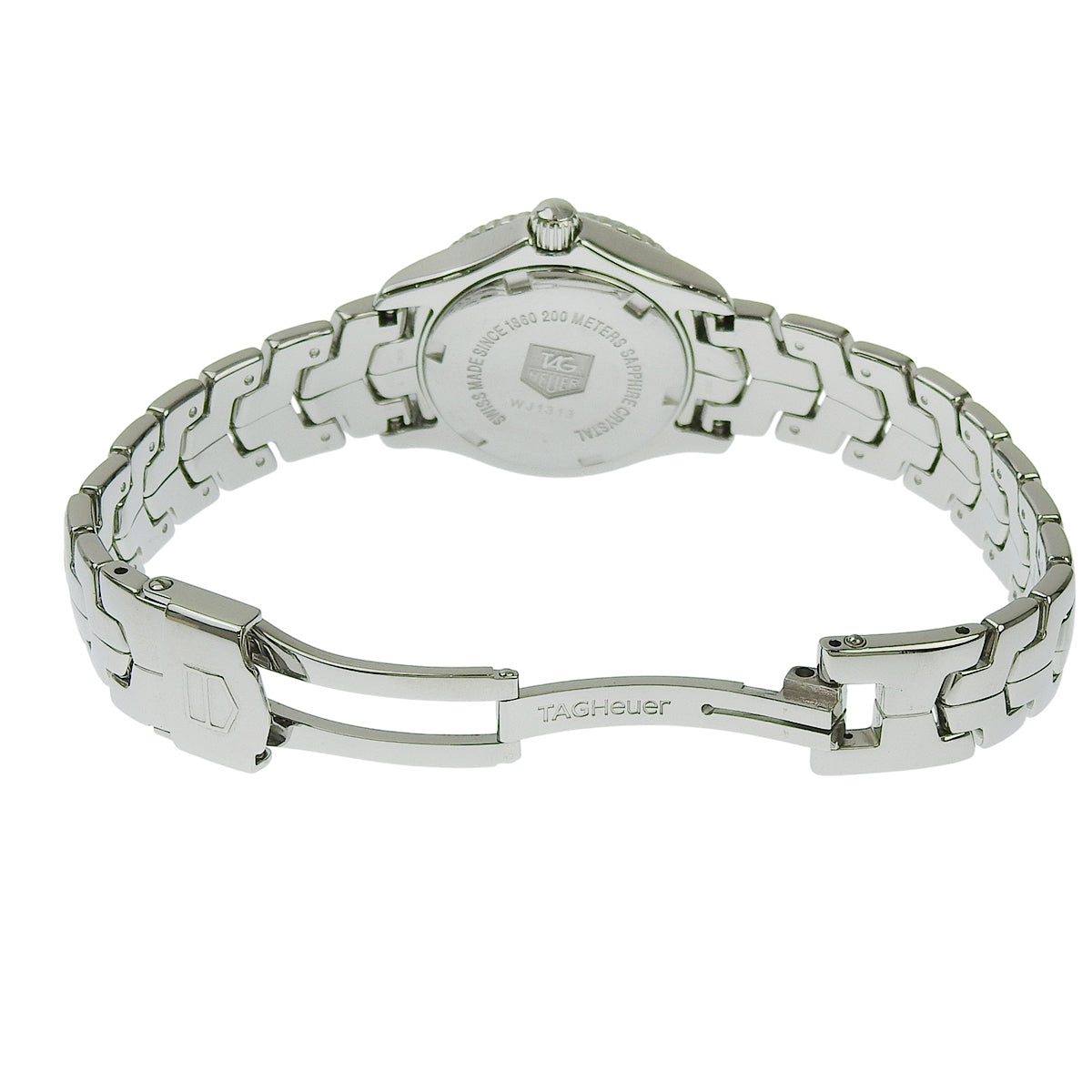 リンク デイト WJ1313-0 SS シェル文字盤 ホワイト クオーツ レディース