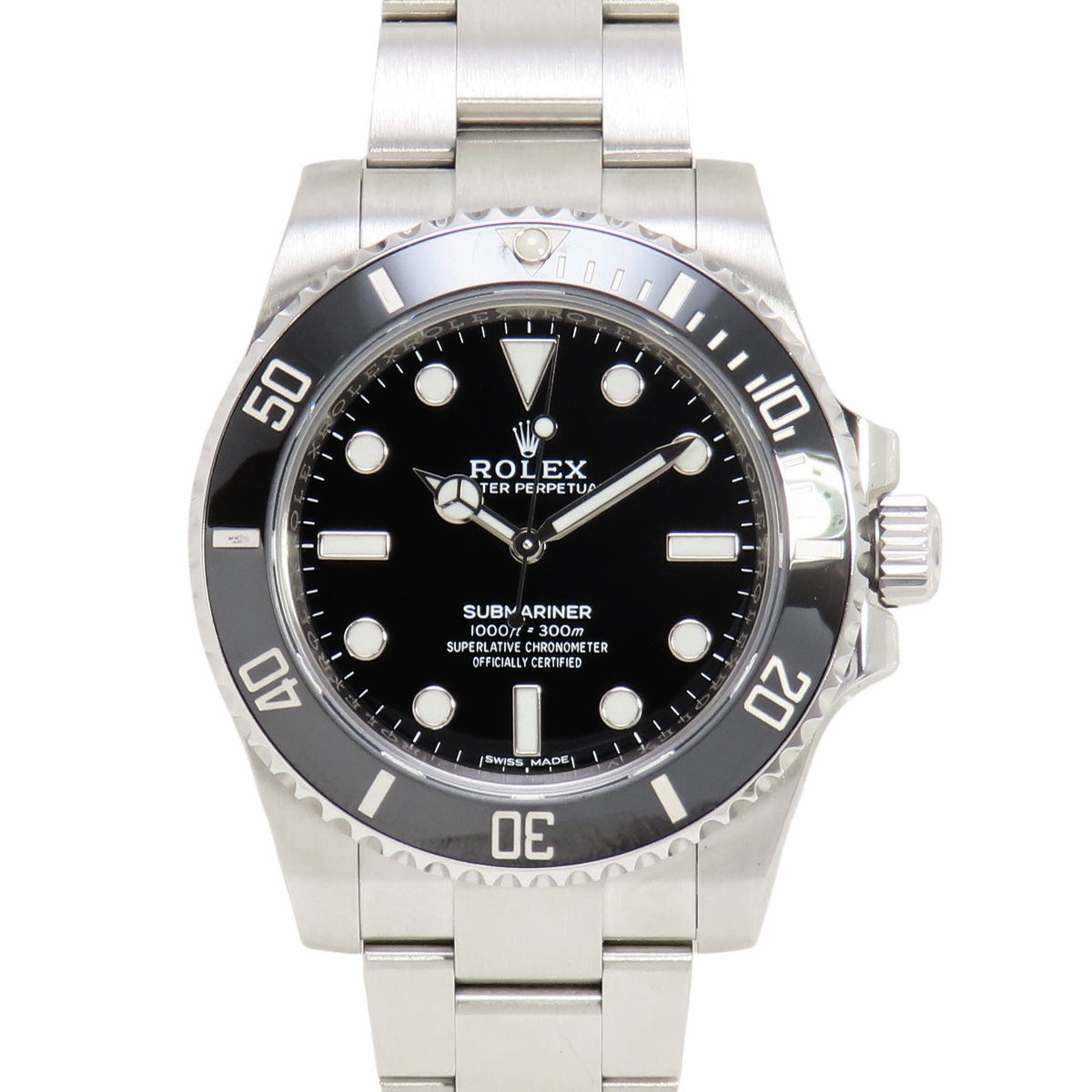 Submariner 114060 SS Random Number Black Automatic Men's
