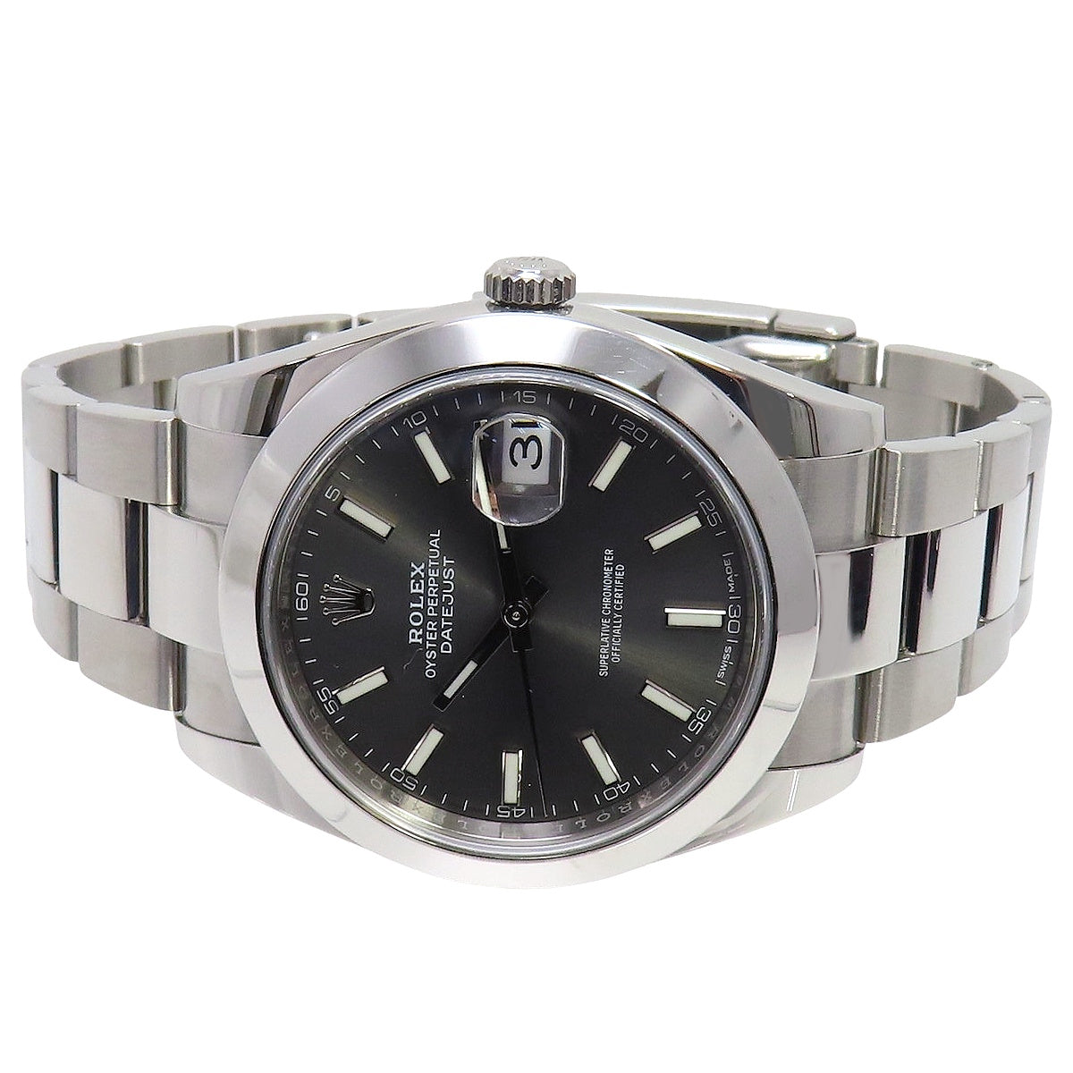 Datejust 41 126300 SS 随机编号石板灰自动男士腕表