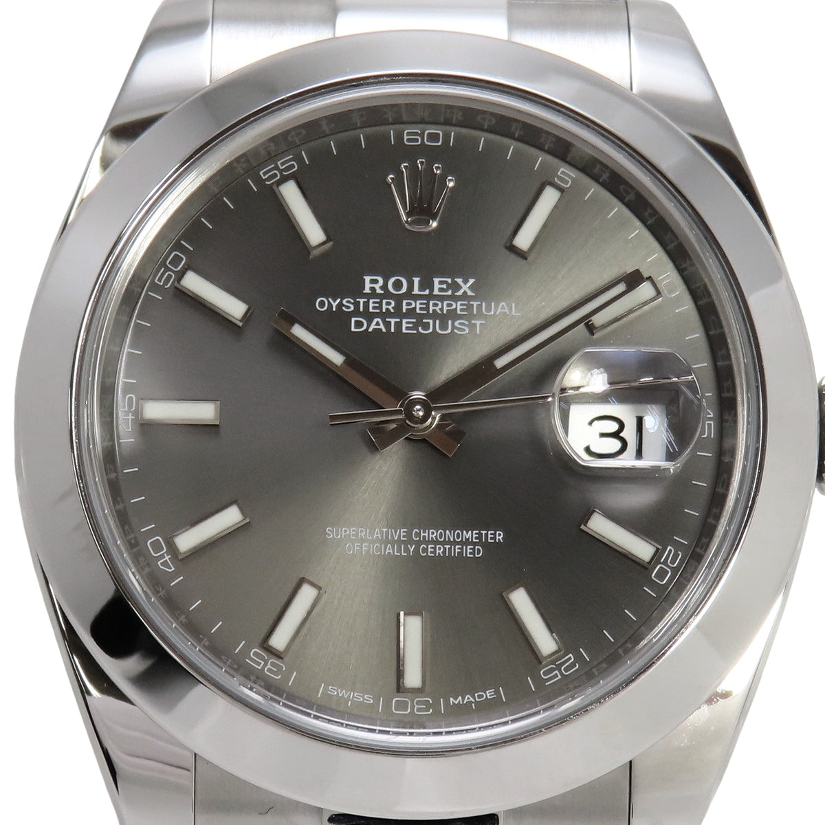 Datejust 41 126300 SS 随机编号石板灰自动男士腕表