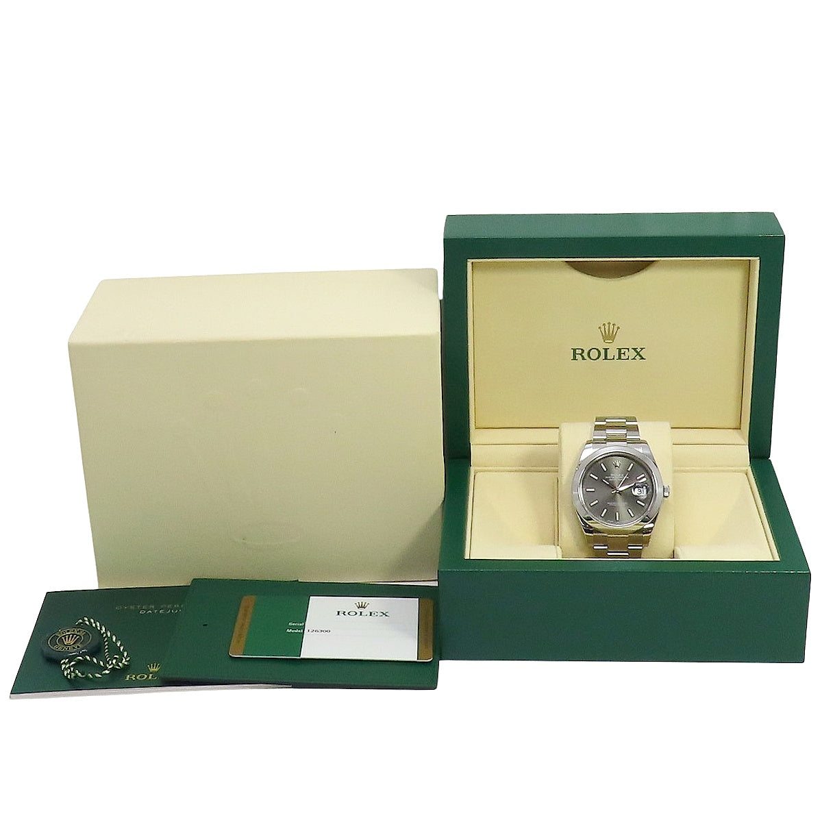 Datejust 41 126300 SS 随机编号石板灰自动男士腕表