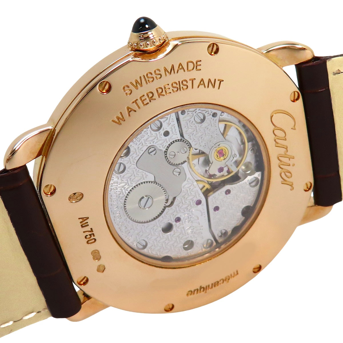 W6800251 ロンドルイ K18PG/レザー 手巻き ホワイト