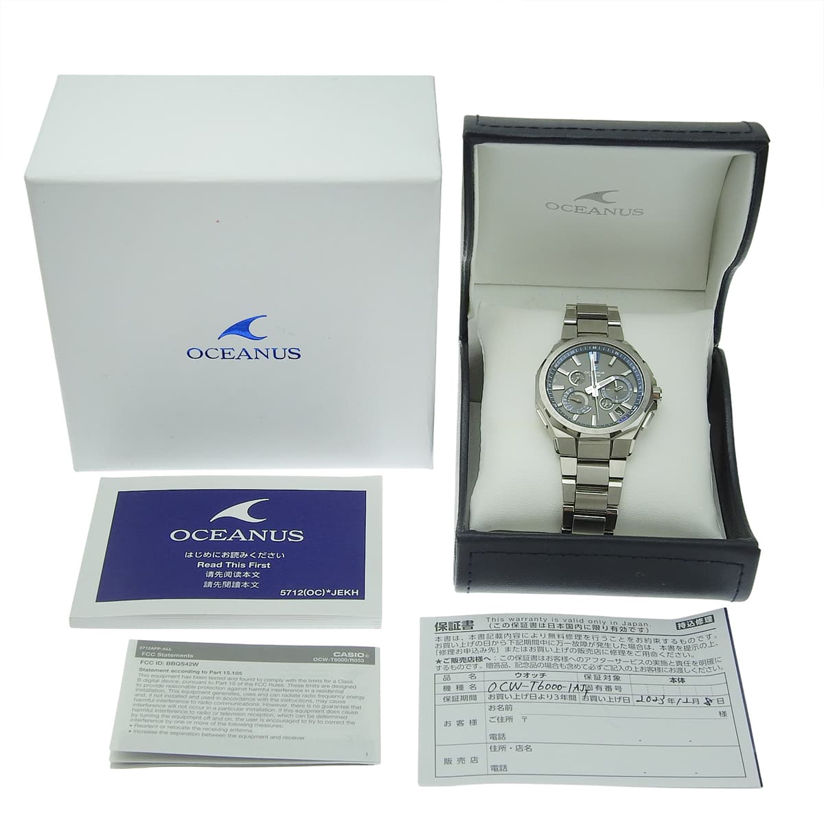 オシアナス クラシックライン OCW-T6000-1AJF TI ブラック ソーラー メンズ