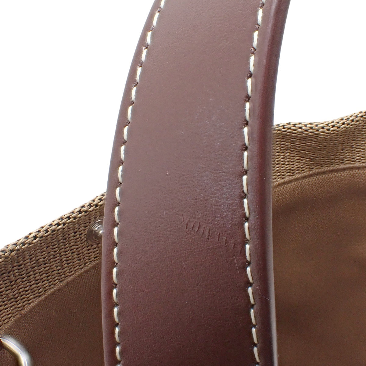 ミニカバ ラフィア カーフ ベージュ ブラウン 116992FRY.02NU