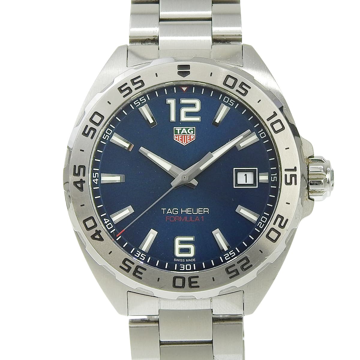 フォーミュラ1 デイト WAZ1118.BA0875 SS ブルー クオーツ メンズ