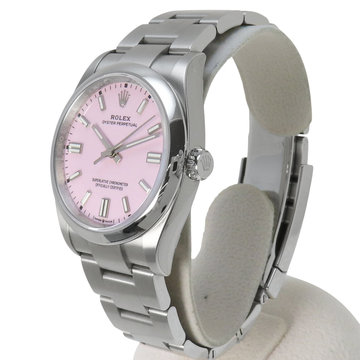 126000 Oyster Perpetual 36 SS, random serial number, automatic winding, pink, candy pink.