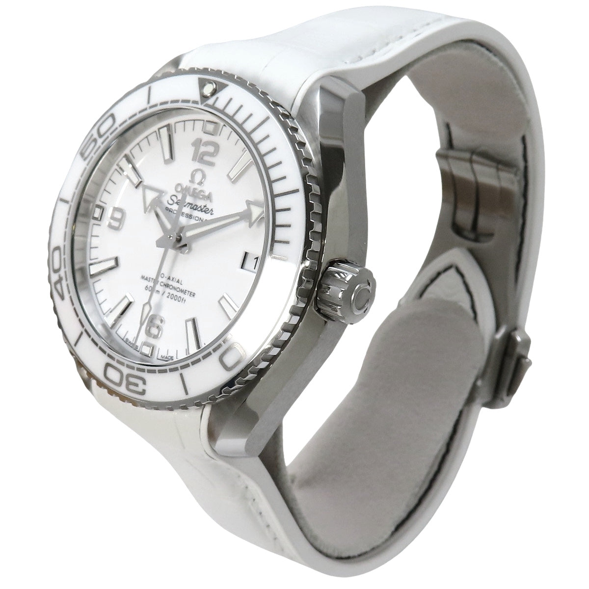 215.33.40.20.04.001 Seamaster Planet Ocean SS/Rubber Automatic White