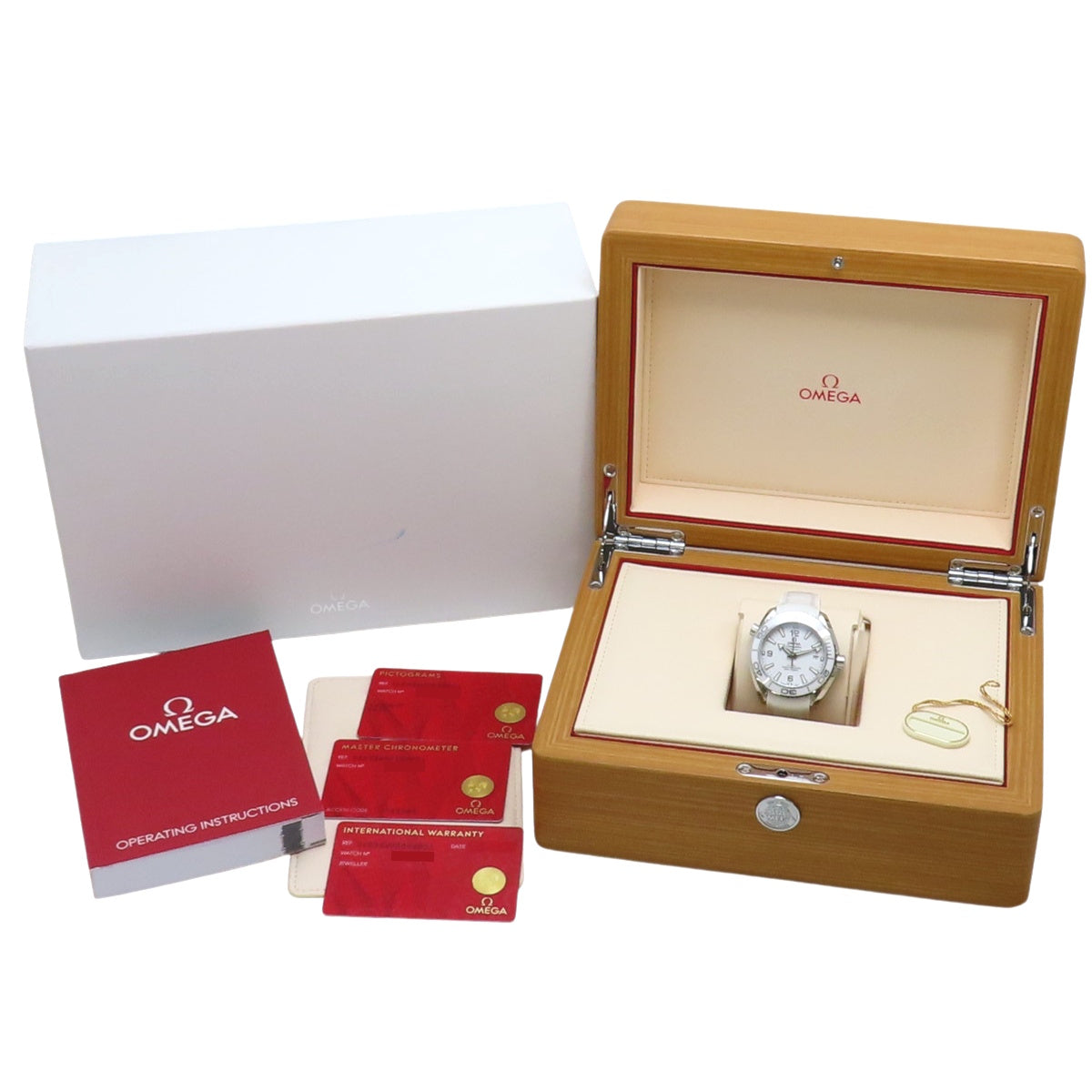 215.33.40.20.04.001 Seamaster Planet Ocean SS/Rubber Automatic White