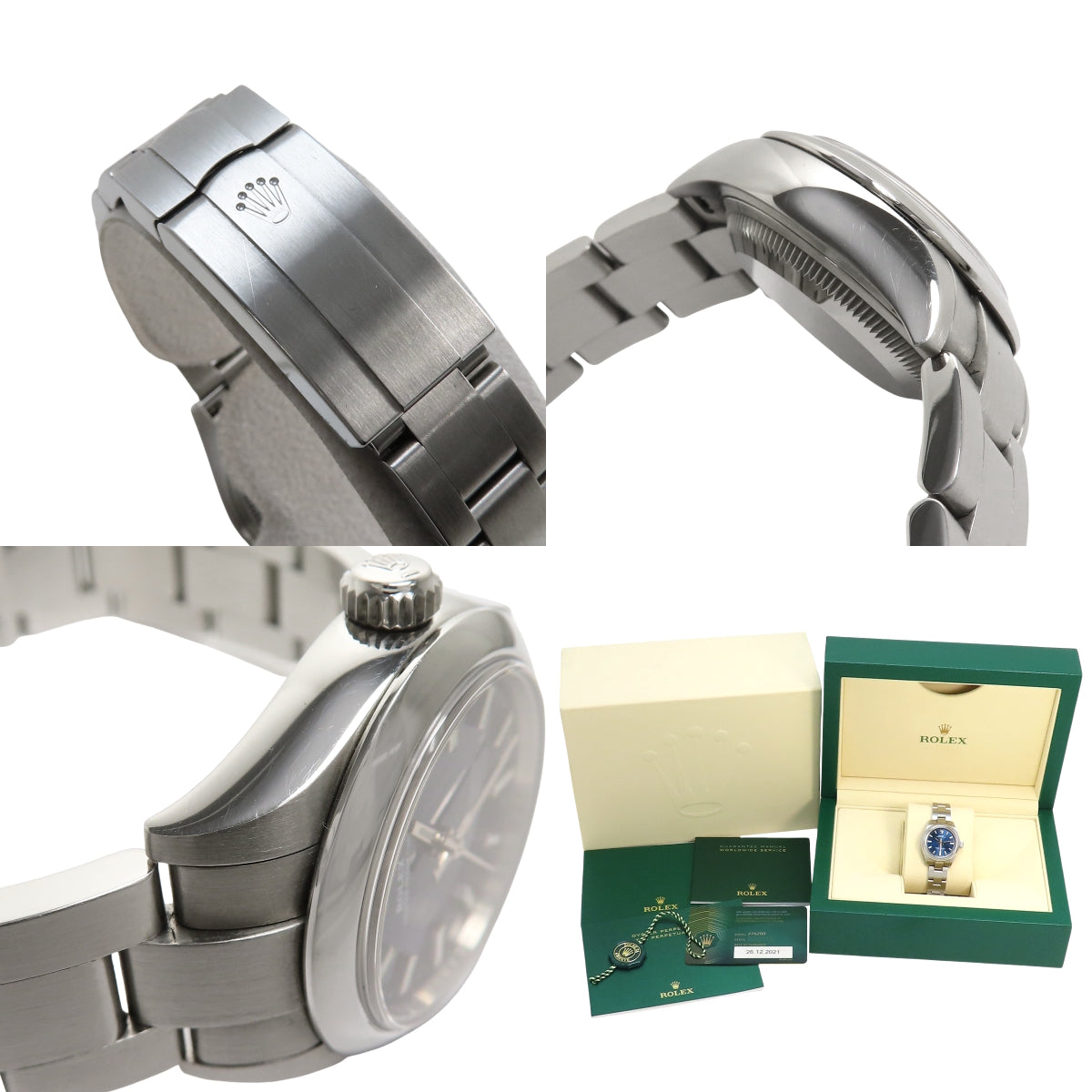 276200 蚝式恒动28型 不锈钢 随机编号 自动上链 蓝色