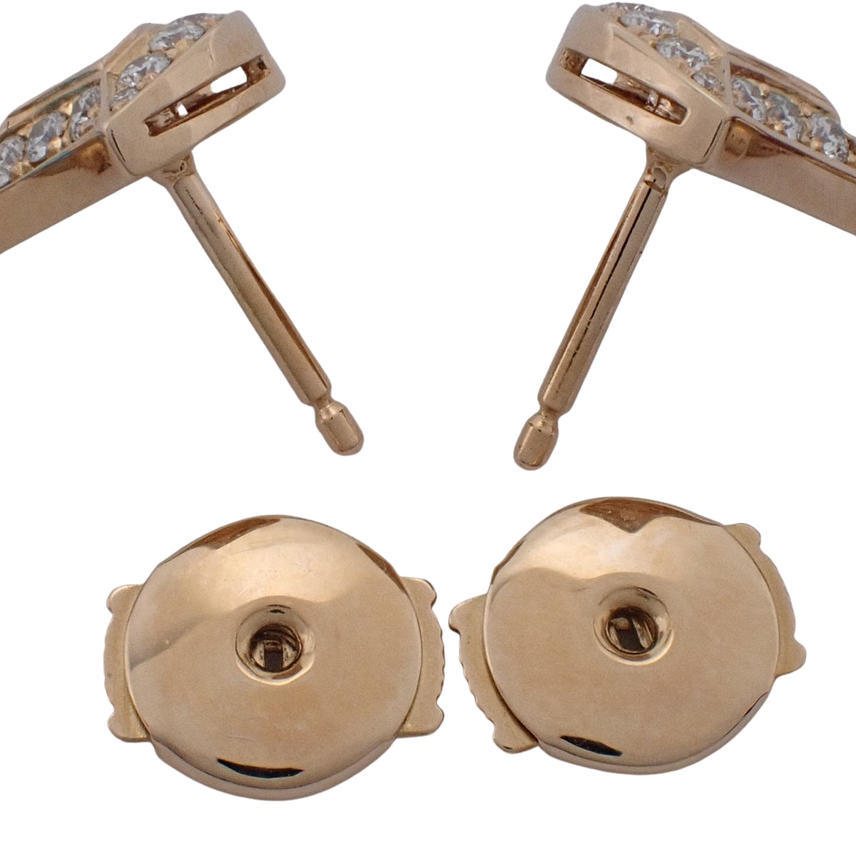 Diva Dream Earrings Diamond/Blue Topaz/Tourmaline K18PG 7.4g